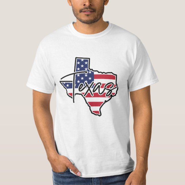 Camiseta Texas de nome personalizado (Frente)