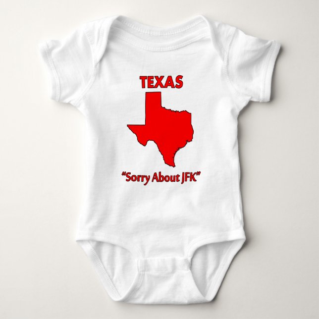 Camiseta Texas - Desculpe pelo JFK (Frente)