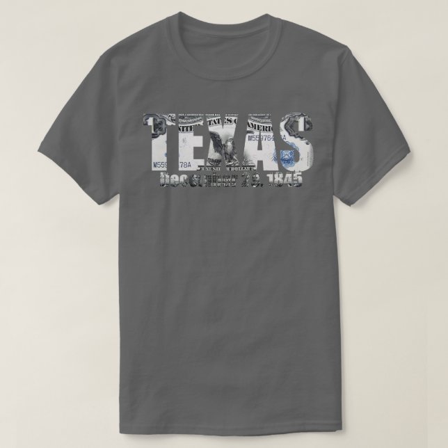 Camiseta Texas desde 29 de dezembro de 1845 (Frente do Design)