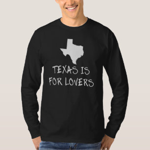 Camiseta Texas é para Design de Palavras Estaduais