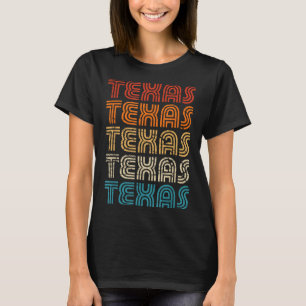 Camiseta Texas Estado País Retro Vintage Para Homens Mulher