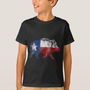 Camiseta Texas Flag Feral Hog selvagem Pig Hunting