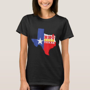 Camiseta Texas Flag Map Summer Barbecue Engraçado Beer Beer