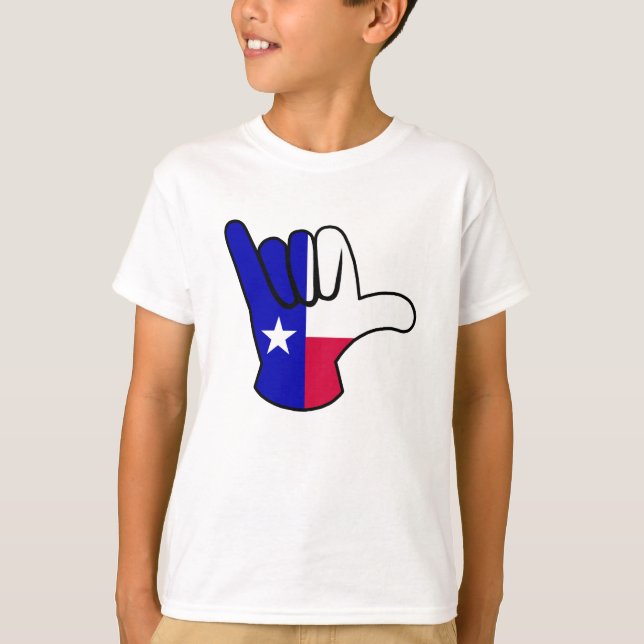 Camiseta Texas flag Shaka (Frente)