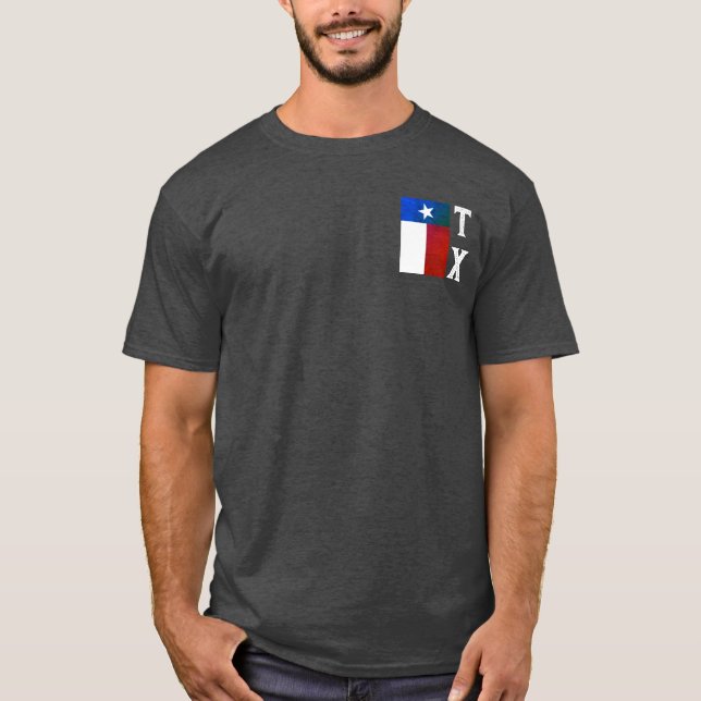 Camiseta Texas Flag (vertical) (Frente)