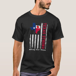 Camiseta Texas Forte Reze Para O Mapa De Bandeiras Do Texas