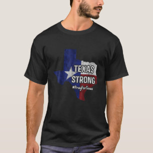 Camiseta Texas Forte Reze Pela Vintage Do Texas Flag Map