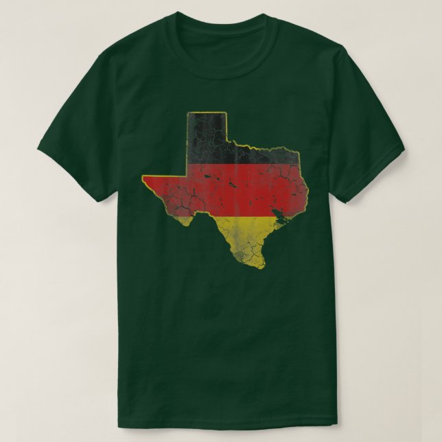 Camiseta Texas German Flag Texan Germany Deutschla (Frente do Design)