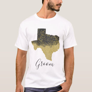 Camiseta Texas Groom Black e Dourado Image