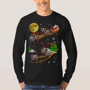 Camiseta Texas Heeler Reindeer Papais noeis de salto de Nat