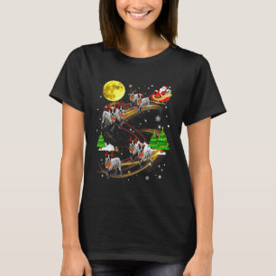 Camiseta Texas Heeler Reindeer Papais noeis de salto de Nat