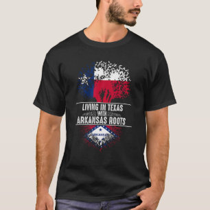 Camiseta Texas Home Arkansas Roots State Tree Flag Shirt Lo