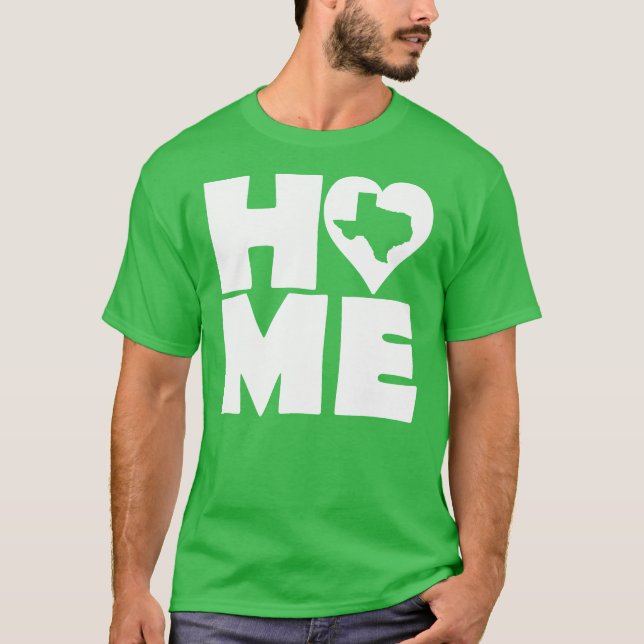 Camiseta Texas Home Heart State Tees (Frente)