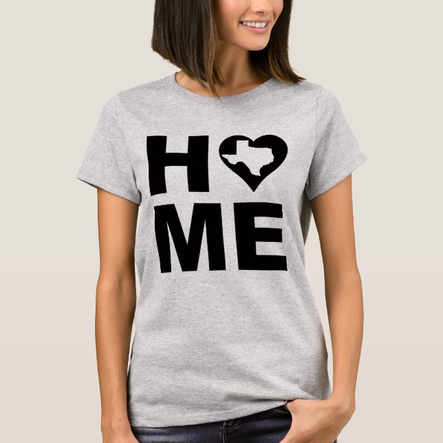 Camiseta Texas Home Heart State Tees (Frente)