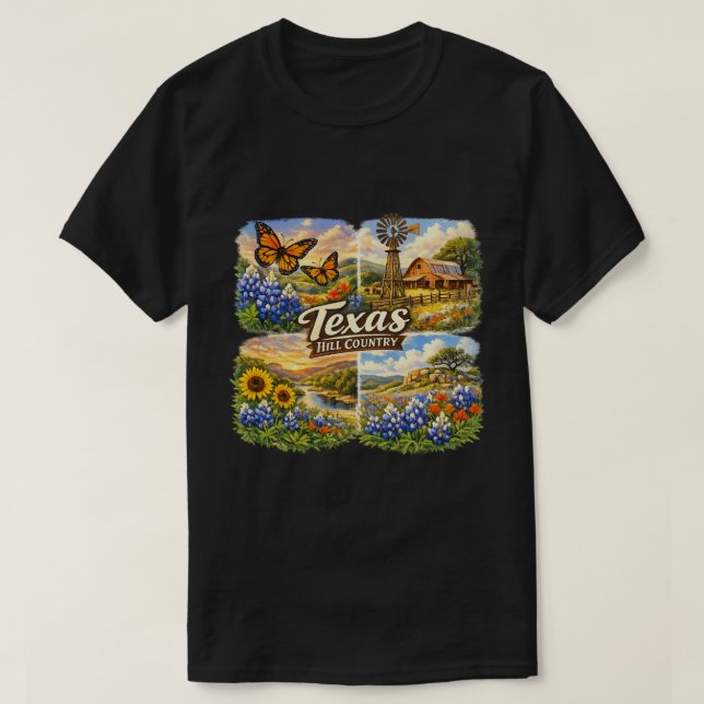 Camiseta Texas in spring  (Frente do Design)