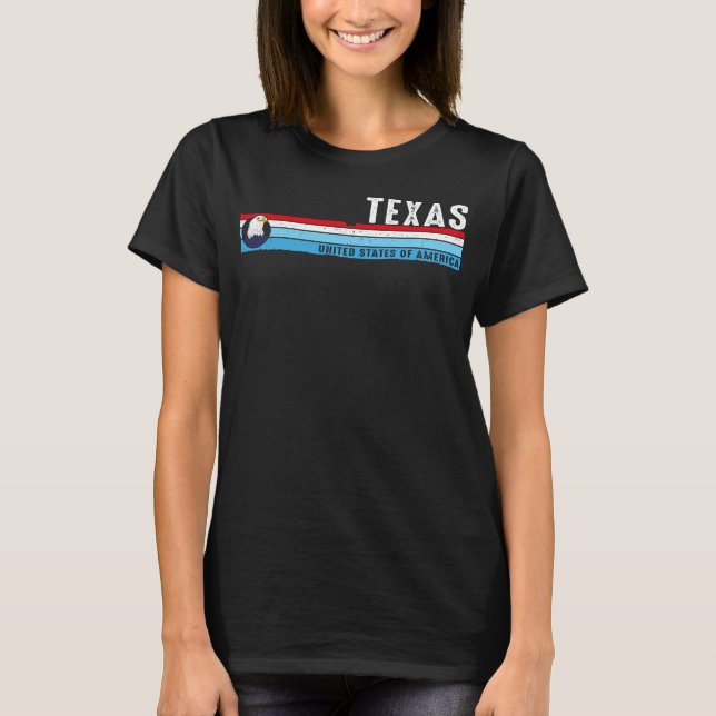 Camiseta Texas Lone Star State Est 1845 Vintage Classic Ret (Frente)