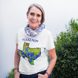 Camiseta Texas Mãe Bluebonnets Estado do Texas