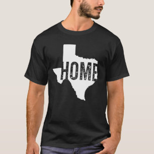 Camiseta Texas Map Home - Yall Texas State Map Vintage