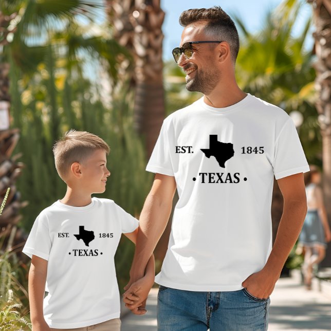 Camiseta Texas mapeia preto no estado de estrela solitária (Criador carregado)
