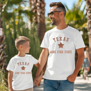 Camiseta texas o estado de estrela solitária
