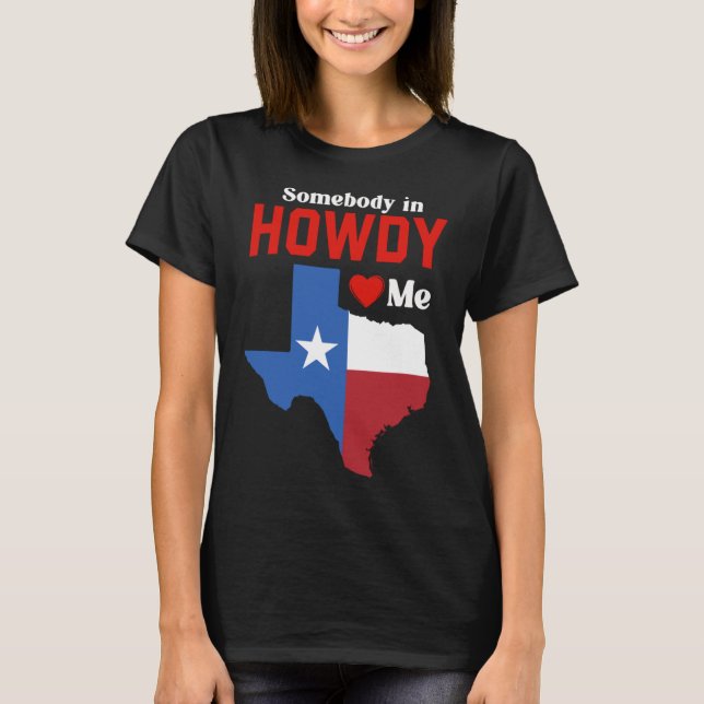 Camiseta Texas Por Ele Texan TX Dallas Howdy Longhorn (Frente)