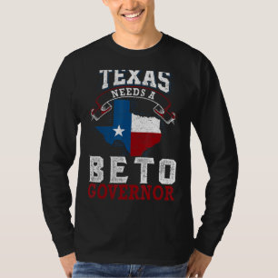Camiseta Texas precisa de um Governador Beto 2022 Vintage A