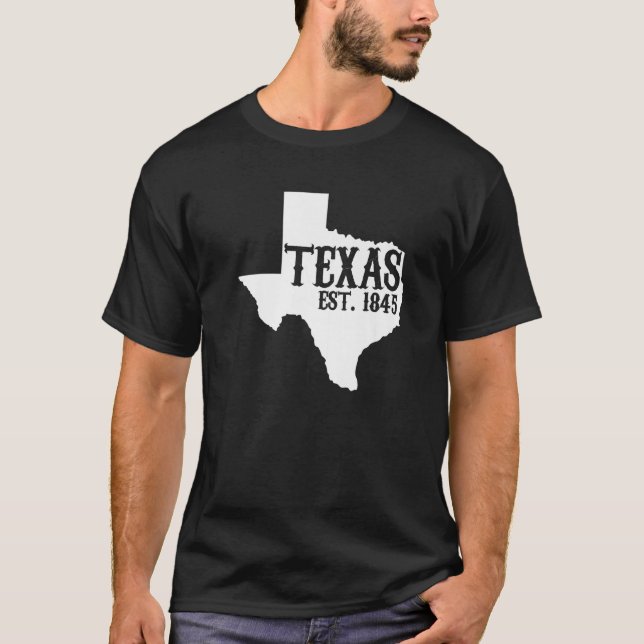 Camiseta Texas Pride Home State Texas Est 1845 (Frente)