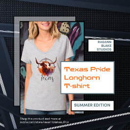Camiseta Texas Pride Longhorn