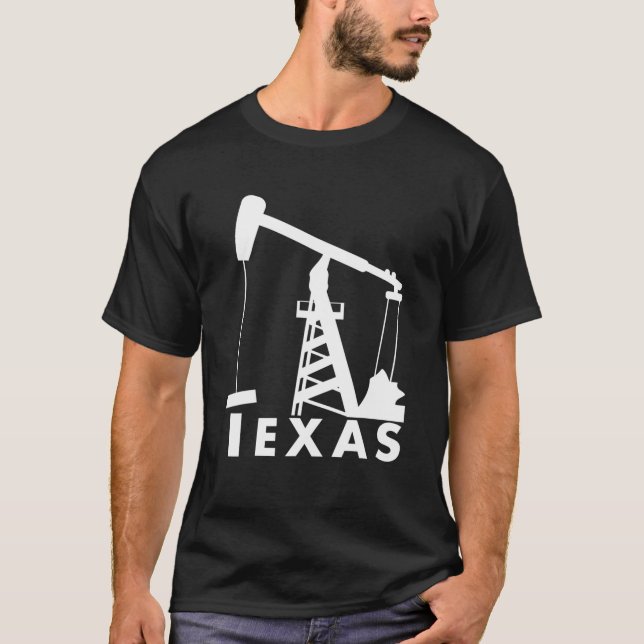 Camiseta Texas Pumpjack Oil Derrick T (Frente)