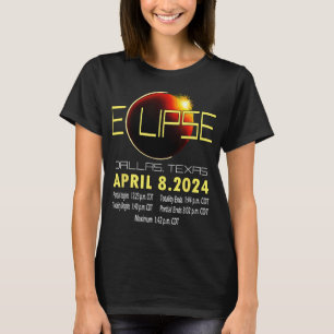 Camiseta Texas Solar Eclipse 2024 Solar Eclipse Engraçado T