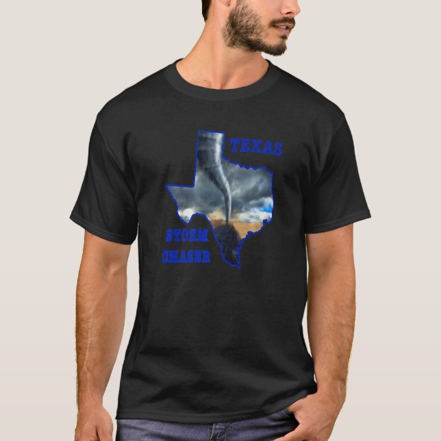 Camiseta Texas Storm Furricane Tornado Chaser Watcher Meteo (Frente)