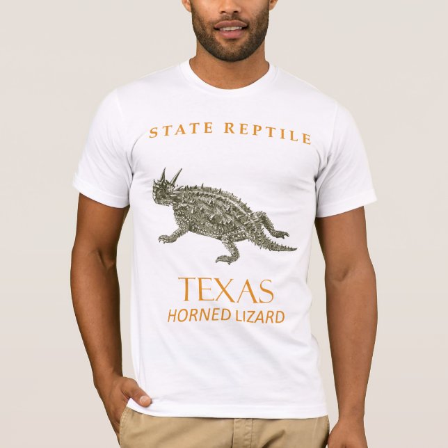 Camiseta Texas Territory Horned Lizard (Frente)