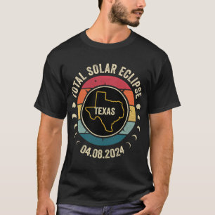 Camiseta Texas Total Solar Eclipse 2024 Totalidade American