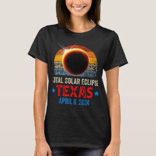 Camiseta Texas Total Solar Eclipse 8 de abril de 2024 Texas