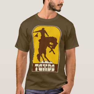 Camiseta Texas Vintage Western Cowboy Rodeo Viagem Souvenir