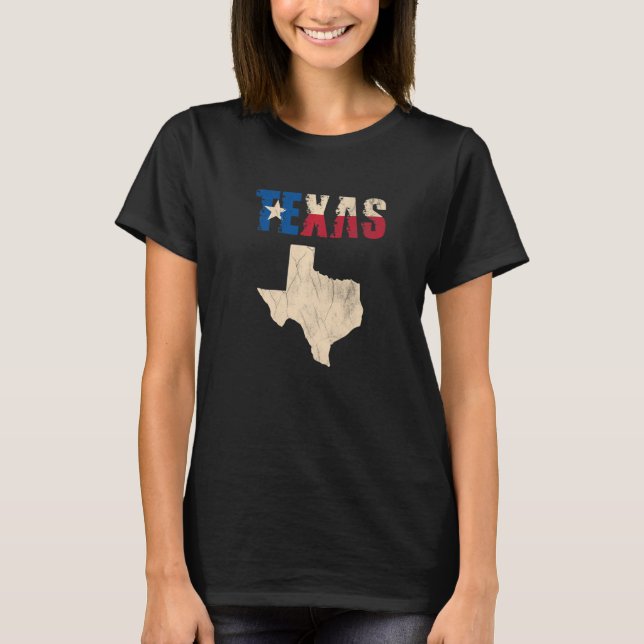 Camiseta Texas with silhouette of Texas  (Frente)
