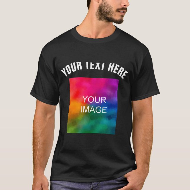 Camiseta Text Upload Photo Template Boys Kids Modern _1  (Frente)