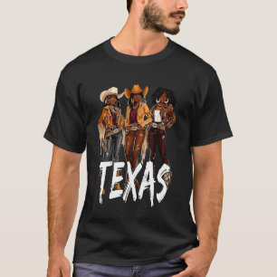 Camiseta Têxtil Country Western Cowgirl Afro-Americana Negr