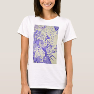Camiseta Têxtil KIMONO Japonês, Chrysanthemum