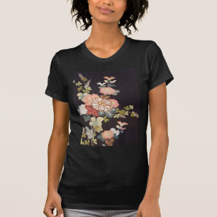 Camiseta Têxtil KIMONO Japonês, Padrão Floretal