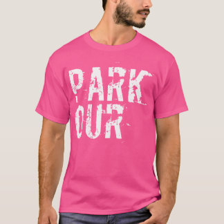 Camiseta Texto Angustiado de Parkour - Skater  Freerunning 
