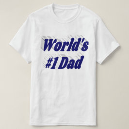 Camiseta Texto azul pai