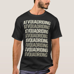 Camiseta Texto Branco ATV Quad Ring