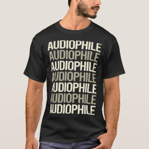 Camiseta Texto Branco Audiófilo