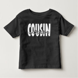 Camiseta Texto Branco da Reunião da Família Cousin Crew