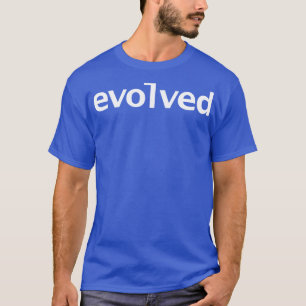 Camiseta Texto Branco da Tipografia Evoluída