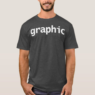 Camiseta Texto Branco da Tipografia Mínima Gráfica