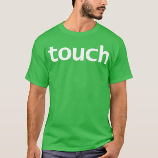 Camiseta Texto Branco da Tipografia Mínima Touch