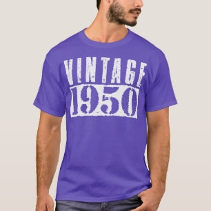 Camiseta Texto Branco da Vintage 1950
