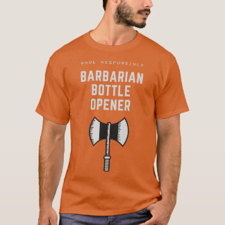 Camiseta Texto Branco do Aberto da Garrafa Bárbara